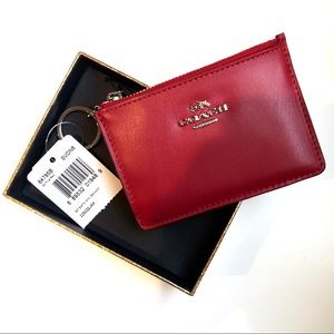 Coach Bags - NWT Coach • Mini Skinny ID Wallet Case , Red Coach Bags - NWT Coach • Mini Skinny ID Wallet Case , Red
